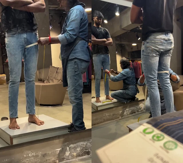 Altering Jeans Pant with Tailor to Highlight Thighs and Buttocks - @d_tailor_studio