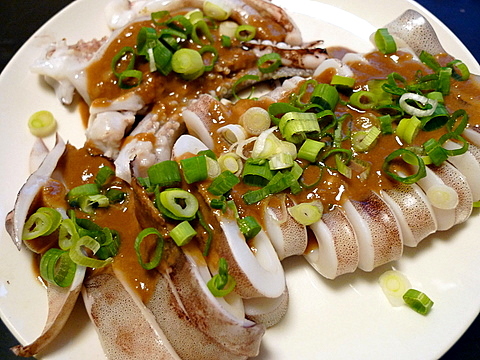 おっさんひとり飯 旧サイト 死ぬほどうまい 焼きイカのわたダレ掛け