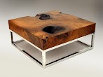 Unusual Wood Coffee Tables : Parota Wood Coffee Tables | Custom | Made in Mexico - Ayden coffee table with storage white manufactured wood assembled new.