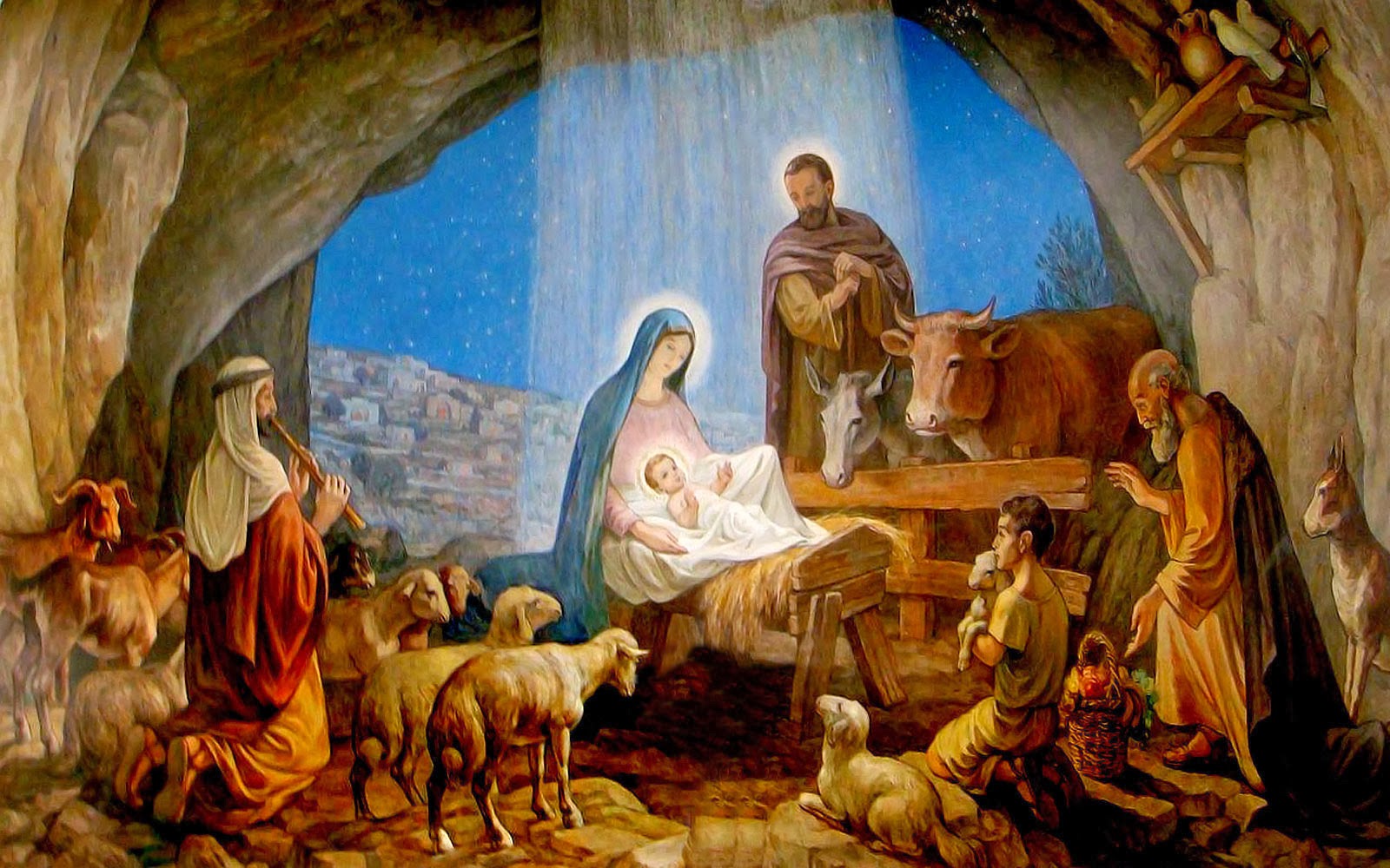 navidad pesebres imagenes - 40 Imágenes Navideñas (Nacimiento, Pesebre y Niño Jesús 
