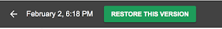 Step 6. Restore this version button