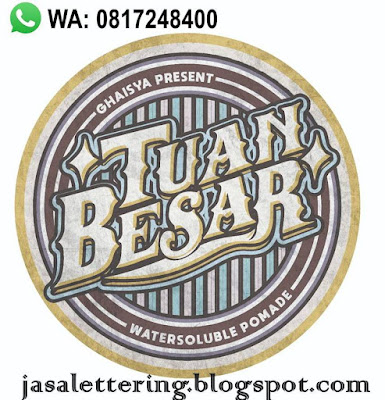 Desain logo brand tuan besar pomade , desain wallpaper, jasa desain logo kaos, jasa desain logo komersial produk, jasa desain murah bagus, jasa hand lettering, jasa lukis logo, menerima pemesanan desain kaos, 