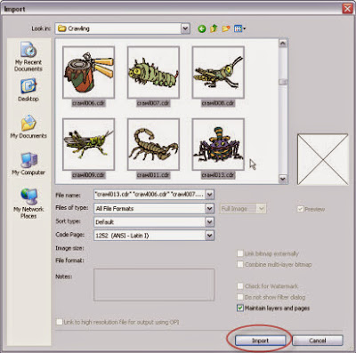 Cara Import Beberapa File Sekaligus di CorelDRAW