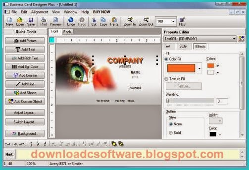 License Key Business Card Designer Plus 11.6.2