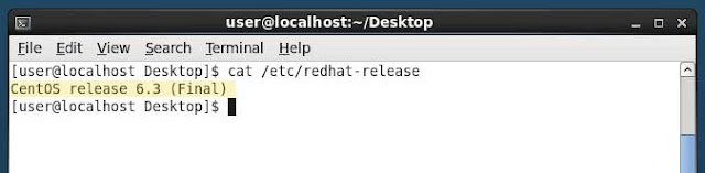 how to determine centos version cat /etc/redhat-release