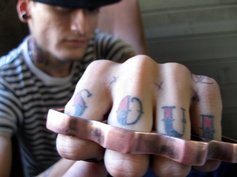 Gangster tattoos just like any groups of tats use different symbols in their 