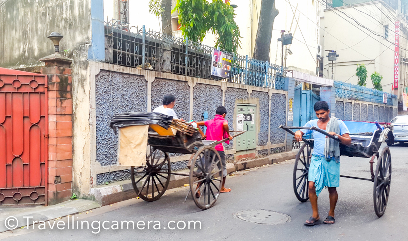 When we spent more time around the city, we realised that rickshaw pullers have good business in the city and since the charges are also high, they must be making reasonably good money on daily basis. We had less than 2-3 minutes ride for 30 rs, although I am sure that mathematics would not be as simple :).