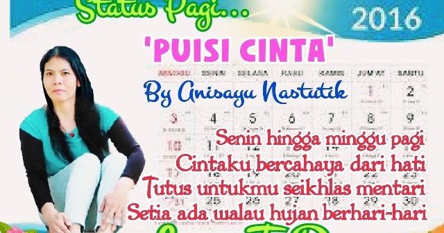 PUISI CINTA BY ANISAYU: Kumpulan Puisi Pagi Status Pagi 