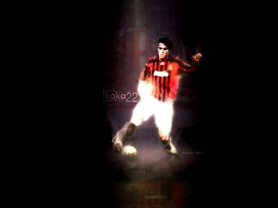 Wallpaper Ricardo Kaka with AC Milan FC