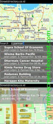 Jakarta Map and Street Directory App for BlackBerry