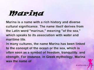 meaning of the name "Marina"