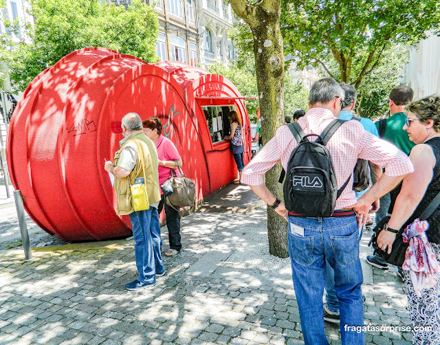 Bilheteria da Livraria Lello & Irmão no Porto em Portugal