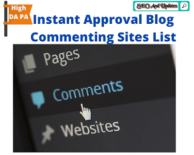 Instant Approval Blog Commenting Sites 