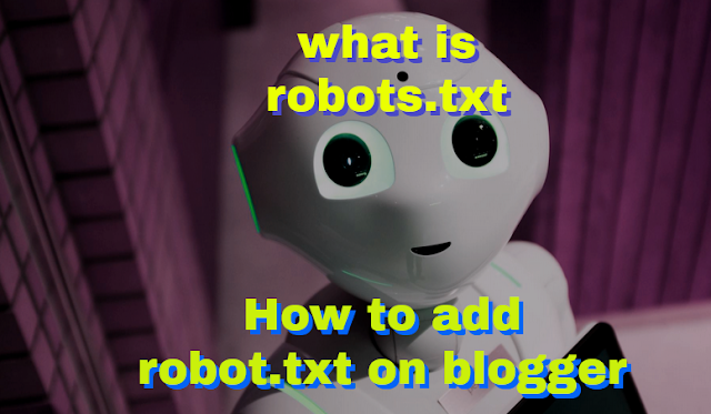 what is robots.txt ||  How to add robot.txt on blogger