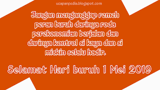 Kata Ucapan Selamat Hari Buruh 1 Mei 2019