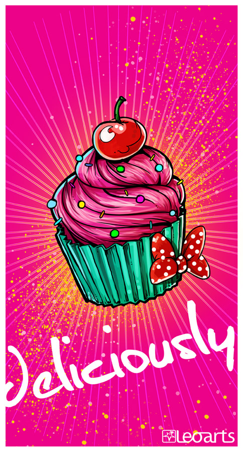 painting new school design cherry magdalena ilustracion cupcake tattoo
