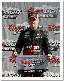 2009 NNS Memphis pole sitter justin allgaier