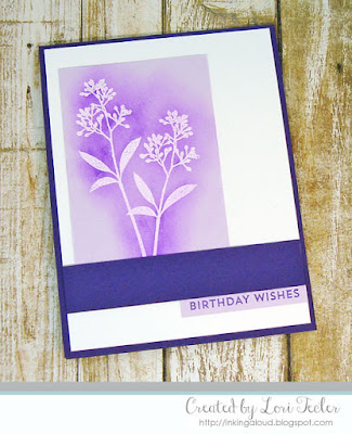 Flower Silhouette Birthday Wishes card-designed by Lori Tecler/Inking Aloud-stamps from My Favorite Things