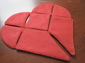 Felt Tangram Heart