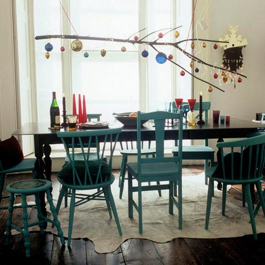 Dining Room with Mismatched Chairs