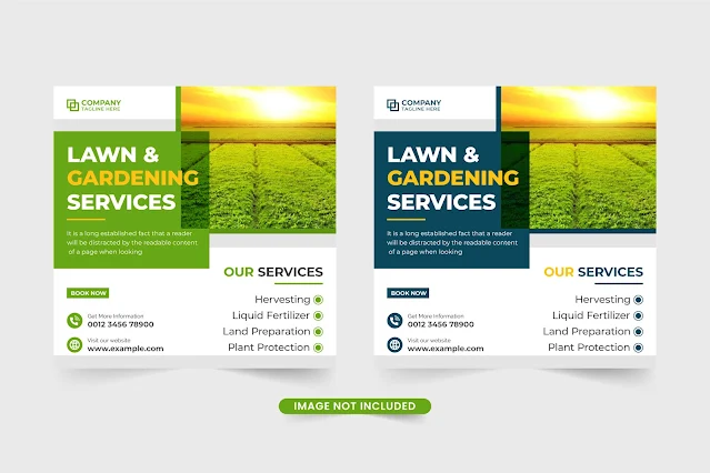 Gardening service social media marketing free download