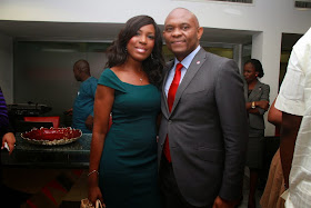 Linda Ikeji and Tony Elumelu