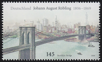 John A. Roebling, German-American engineer, designed the Brooklyn Bridge Germany 2006