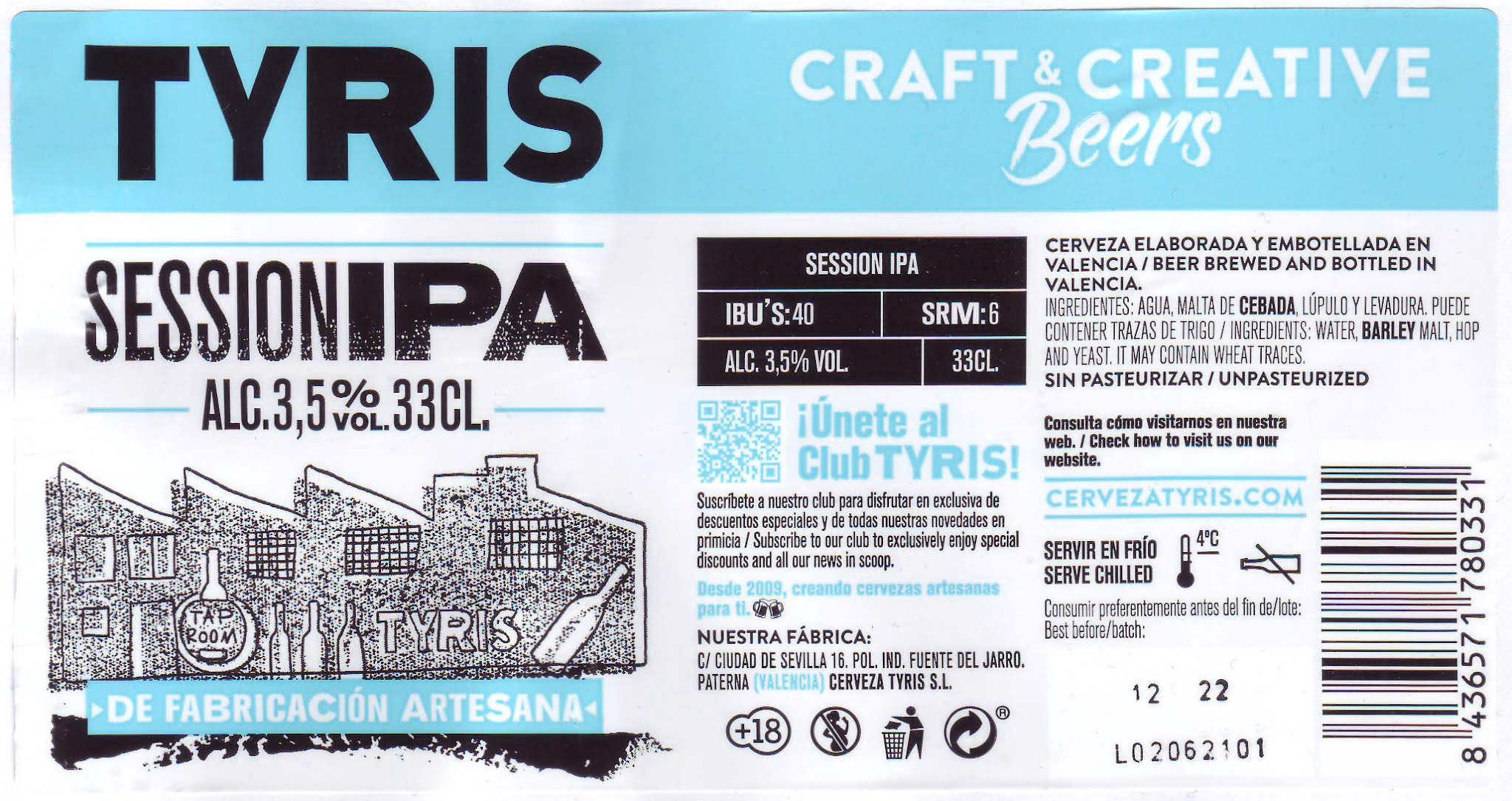 Juzgado de Etiquetas: Tyris Session IPA