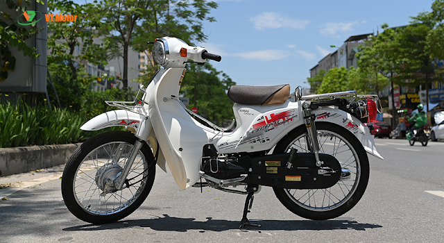 Xe cho học sinh cub 50cc trắng