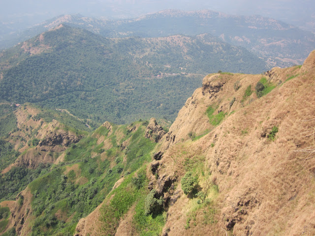 The Sahyadri mountainous terrain surrounding Pratapgarh