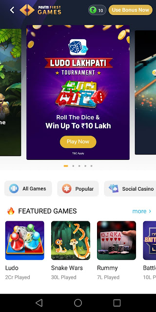 how to earn money from paytm first games 