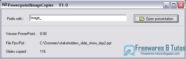 PowerpointImageCopier : un logiciel pour copier et sauvegarder les images des présentations PowerPoint en excellente qualité