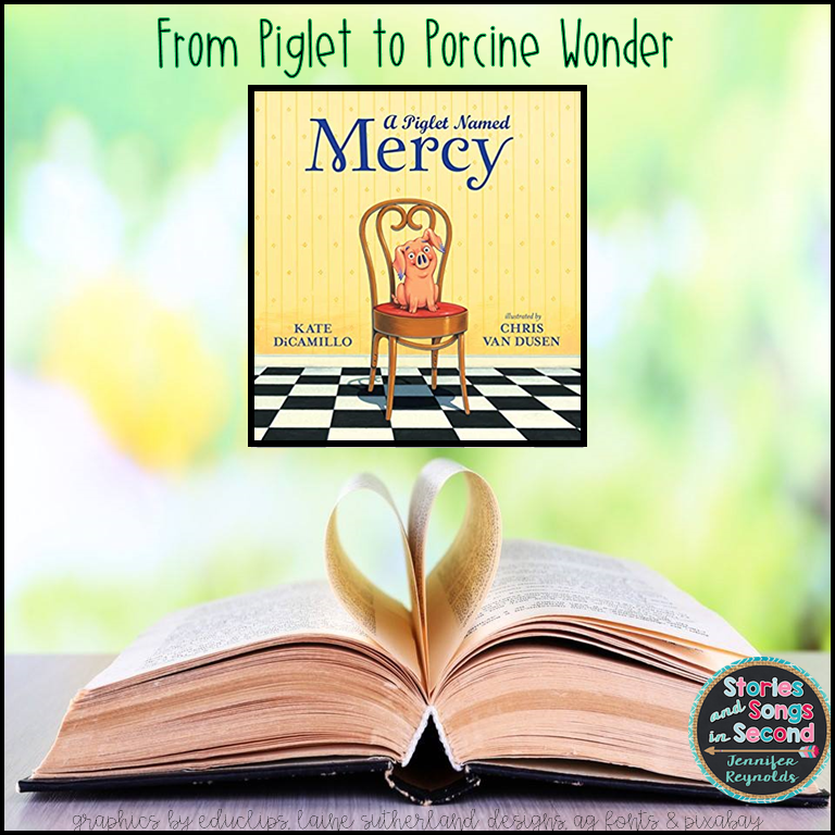 Teaching character traits with A Piglet Named Mercy by Kate DiCamillo is an absolute porcine wonder of a positive experience! Primary grade students will love using text vocabulary and events to compare and contrast ordinary barnyard animals with house pets.