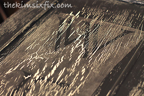 Contact paper stencil