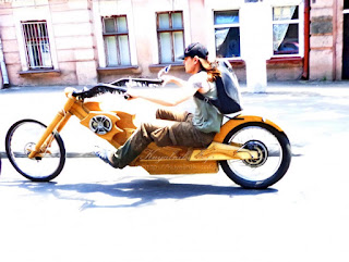 Дерев'яний електробайк деревянный электромотоцикл