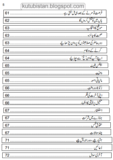 Contents of the Urdu book Aaj Nahi To Kabhi Nahi Book by Bashir Jumma