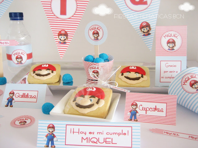 Kit de fiesta imprimible super mario