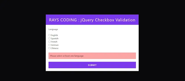 jQuery Validation