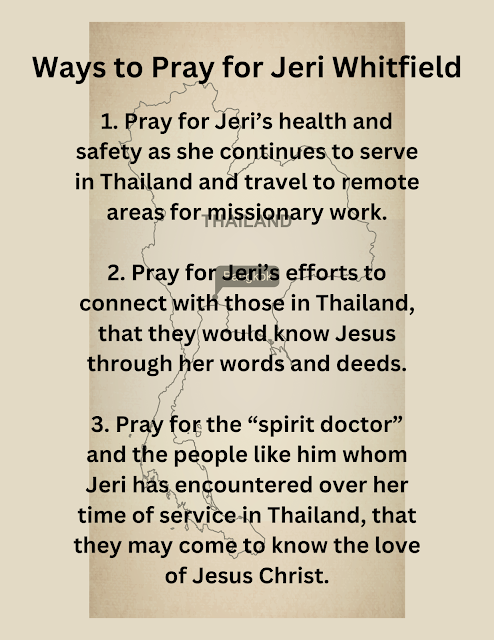 Pray for IMB Missionary Jeri Whitfield