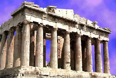 foto de uma construção da Grecia antiga