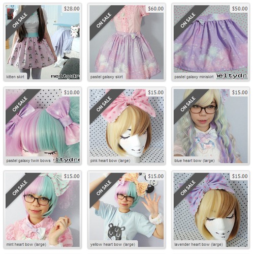 pizza-kei pizza kei cute kawaii lolita sweet creepy cute fairy-kei fairy meltydream pastel galaxy sale