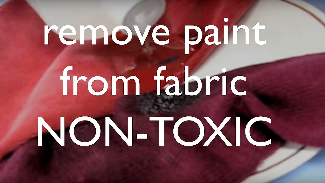 Removing Paint From Clothes