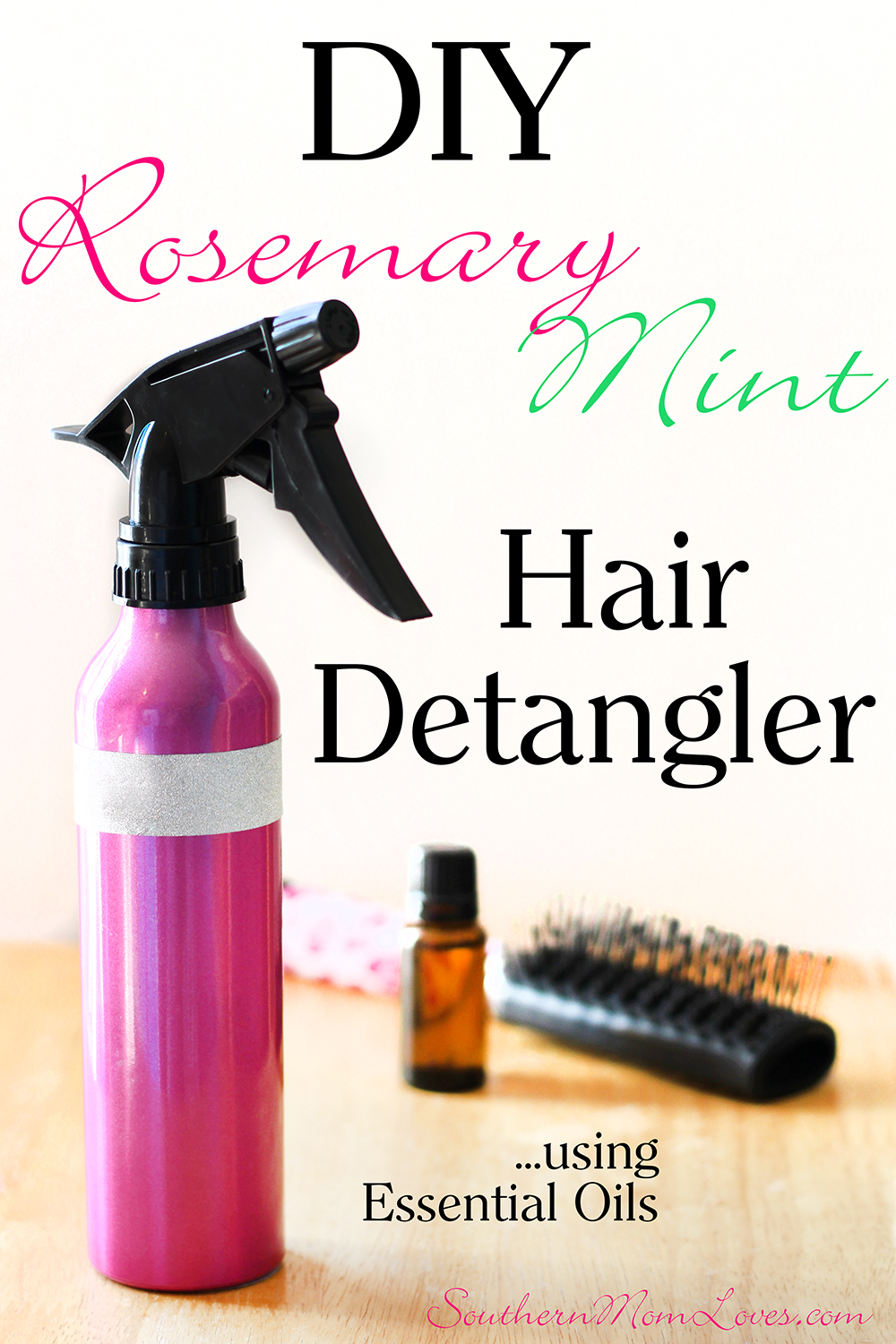 Southern Mom Loves DIY Rosemary Mint Hair Detangler Spray