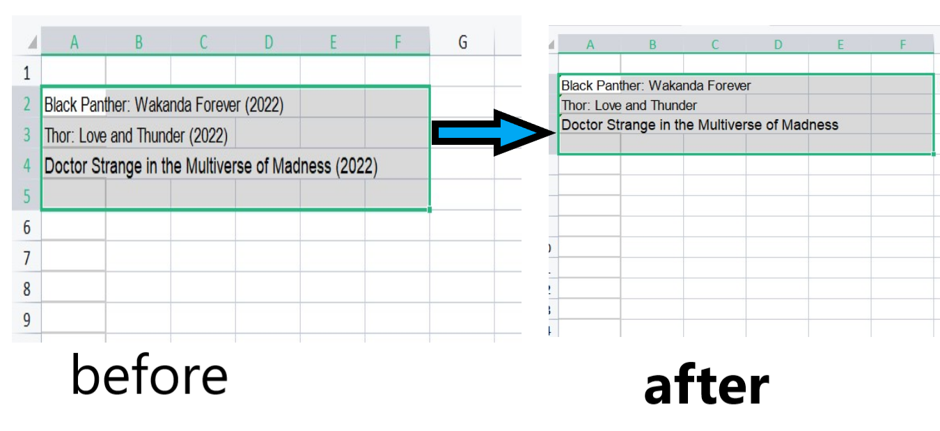  How Do I Remove Anything In Brackets In Excel?