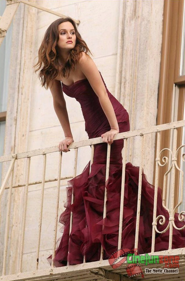 Leighton Meester hot in red Photoshoot for vera wang commercial