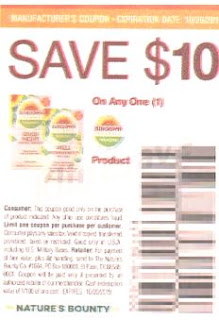 save $10 off Sundown Organic Vitamins coupon exp 10-20