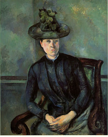 Cézanne: Portrait of a Woman in Green Hat (Mme Cézanne) (1894-95)