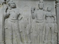 Ancient carving in stone caves