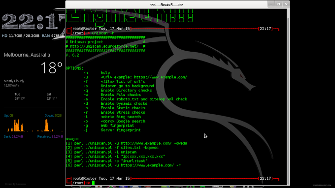 Mencari Kelemahan Website dengan UNISCAN di Kali inux dan Ubuntu