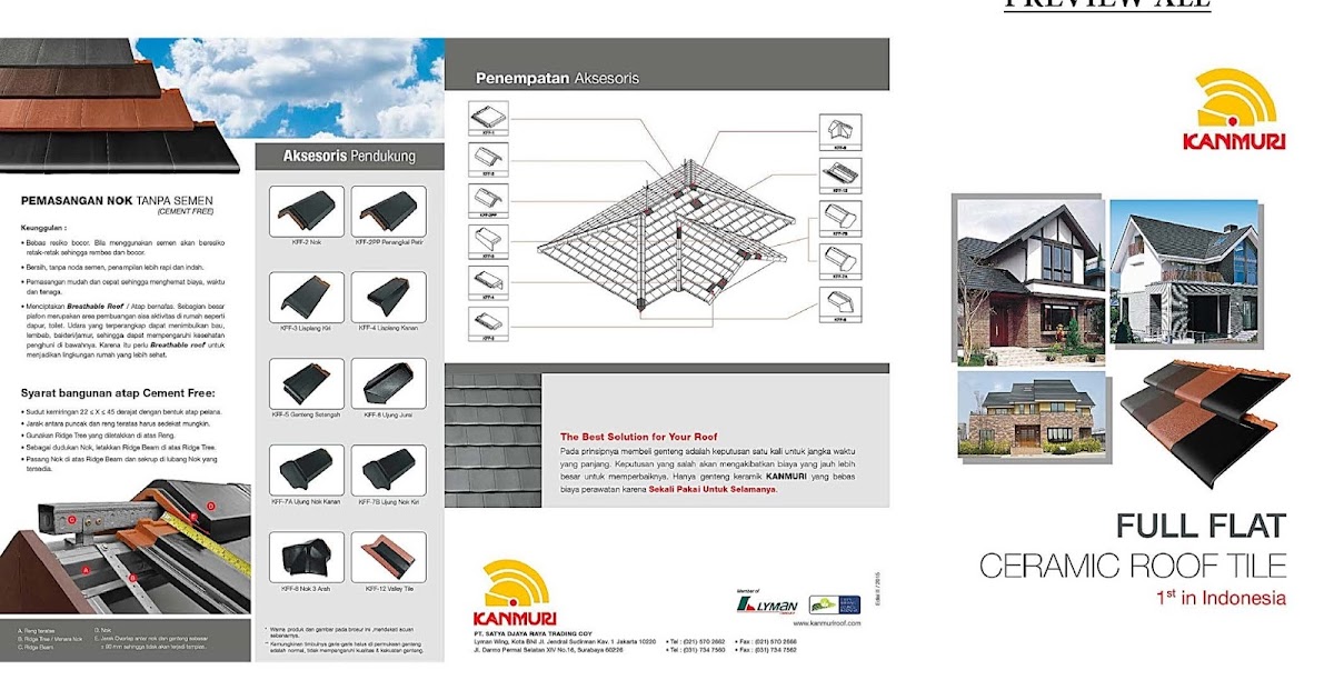  Brosur  Genteng Keramik  Flat Ex Kanmuri